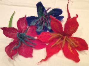 Felt flowers WI